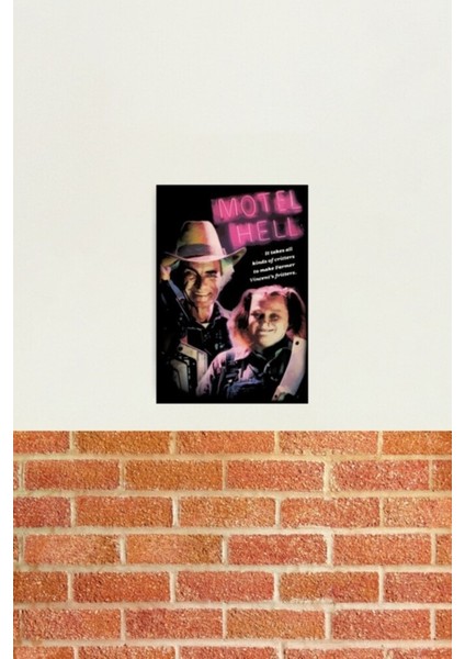 Motel Cehennemi Tablo Ahşap Poster Dekoratif