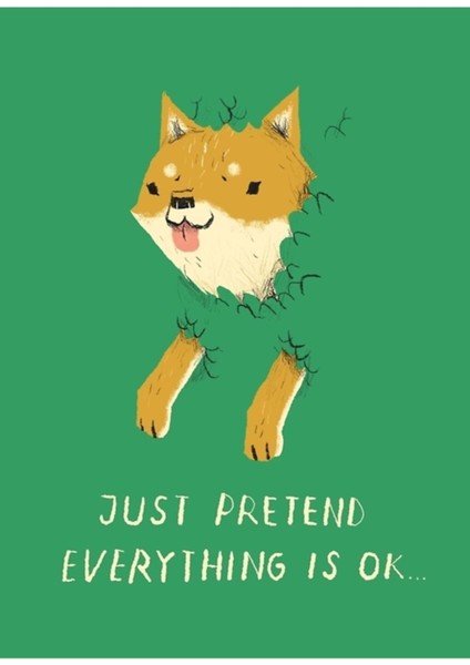 Bush Shiba Tablo Ahşap Poster Dekoratif