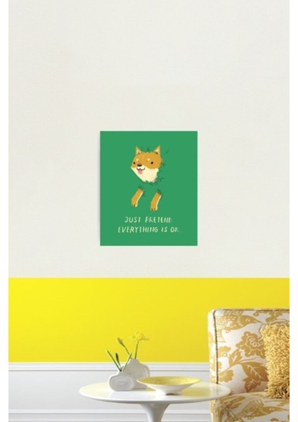 Bush Shiba Tablo Ahşap Poster Dekoratif