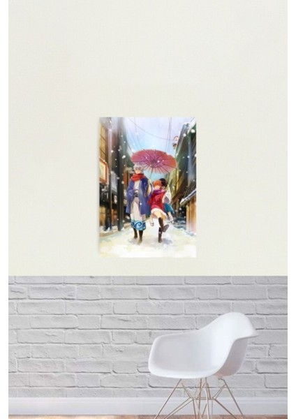 Gintama - Yorozuya Kış Tablo Ahşap Poster Dekoratif