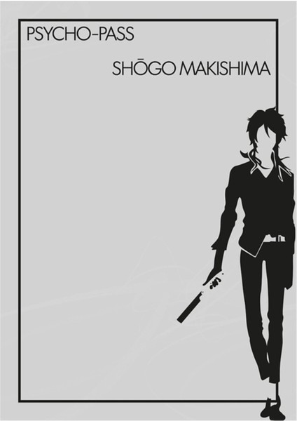 Shogo Tablo Ahşap Poster Dekoratif