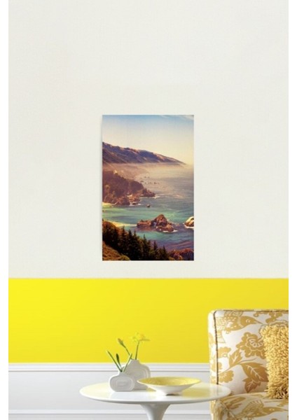Big Sur Tablo Ahşap Poster Dekoratif fiyatları