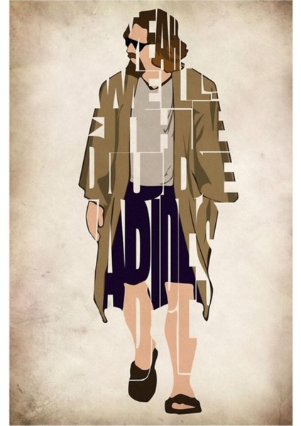 The Big Lebowski Tablo Ahşap Poster Dekoratif
