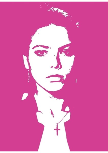Ornella Muti Tribute Tablo Ahşap Poster Dekoratif