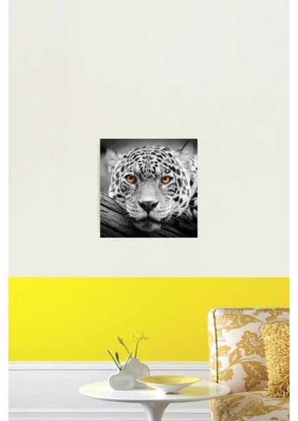 Jaguar Stare Tablo Ahşap Poster Dekoratif