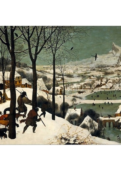 Karda Avcılar - Bruegel Tablo Ahşap Poster Dekoratif