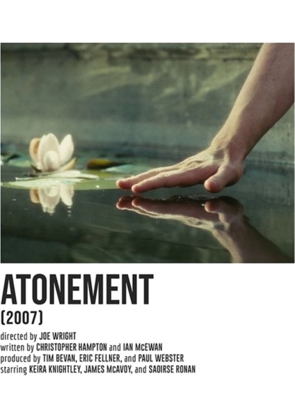 Atonement Water Poster Tablo Ahşap Poster Dekoratif