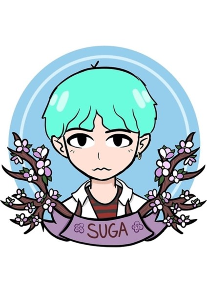 Bts Suga Dna Tablo Ahşap Poster Dekoratif KOD4403