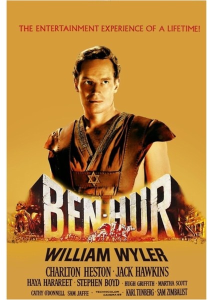 Ben Hur Movie Tablo Ahşap Poster Dekoratif