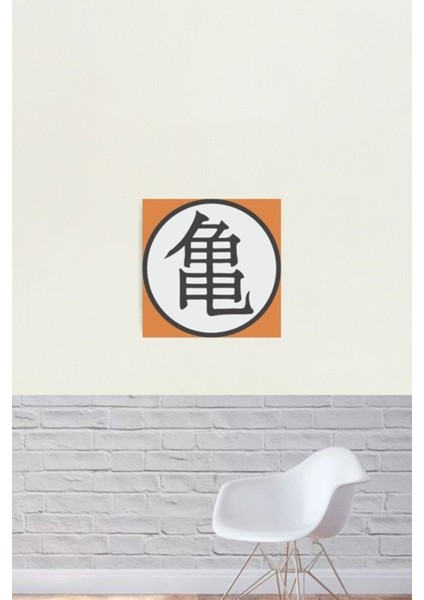 Usta Roshi Kaplumbağa Kanji Tablo Ahşap Poster Dekoratif