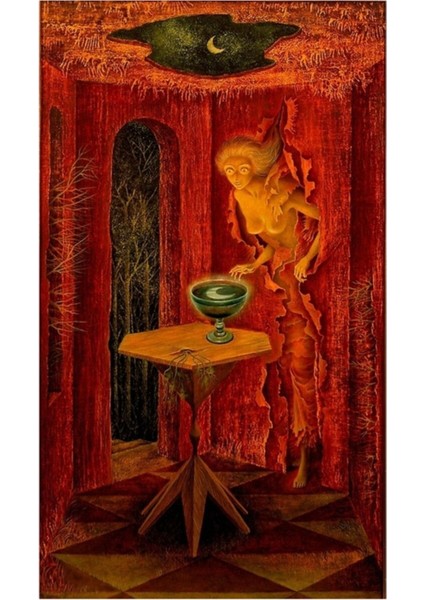 Yeniden Doğdu, Remedios Varo Tablo Ahşap Poster Dekoratif