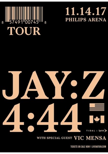 Jay Z 4:44 Tur Posteri Tablo Ahşap Poster Dekoratif
