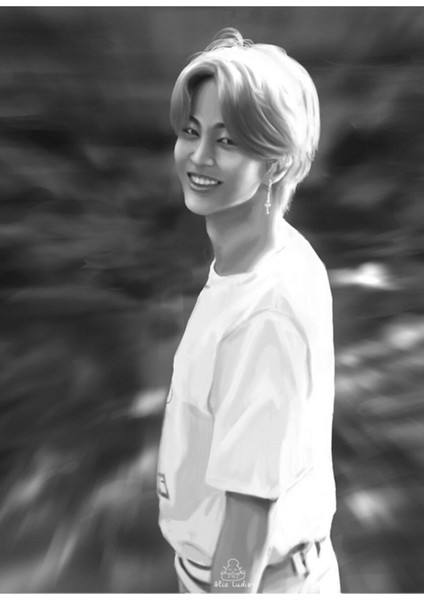 Jimin- Bts Life Tablo Ahşap Poster Dekoratifna Devam Ediyor KOD1114