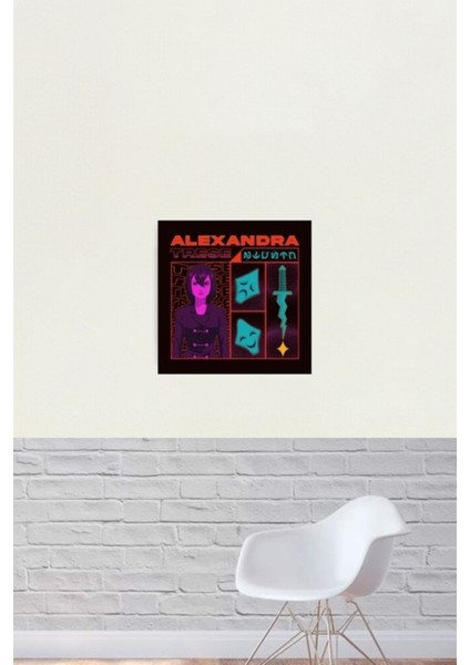 Alexandra Trese Brutalist Tasarım Tablo Ahşap Poster Dekoratif