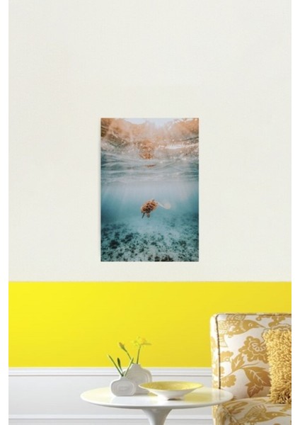 Deniz Kaplumbağası x Tablo Ahşap Poster Dekoratif fiyatları