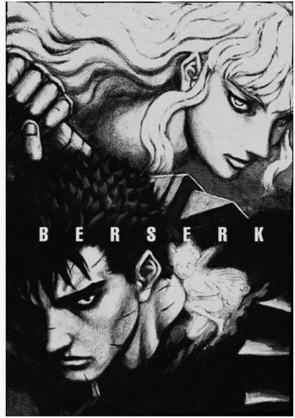 Guts And Grıffıth Beyaz Tablo Ahşap Poster Dekoratif