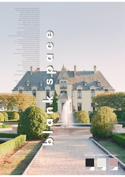 Boş Uzay Taylor Swift Poster - 1989 Tablo Ahşap Poster Dekoratif