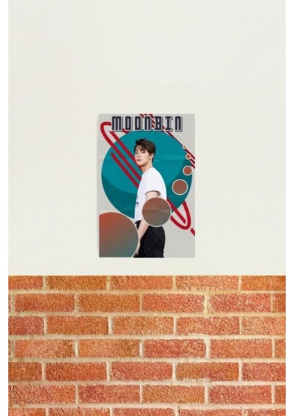 Astro - Moonbin Tablo Ahşap Poster Dekoratif KOD3725
