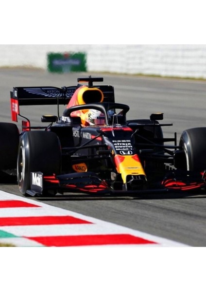 2020 F1 Aracında Max Verstappen Tablo Ahşap Poster Dekoratif