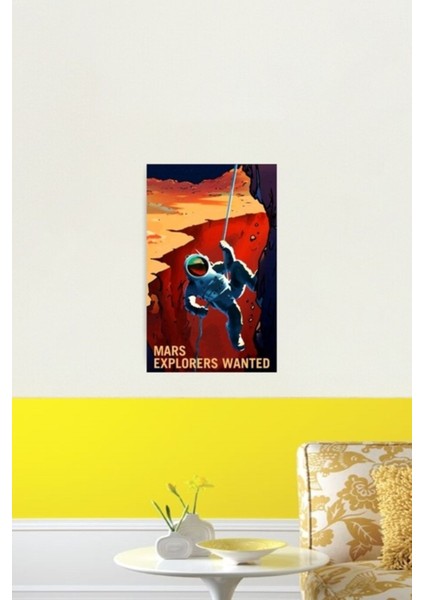 Gezginler Aranıyor Mars Işe Alım Tablo Ahşap Poster Dekoratif fiyatları