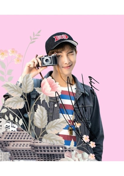 Bts Namjoon Tablo Ahşap Poster Dekoratif KOD4620