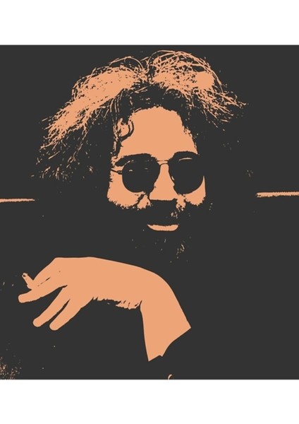 Jerry Garcia Şablon Baskı Tablo Ahşap Poster Dekoratif