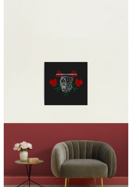 Hiçbir Şey, Hiçbir Yerde. Logo Tasarımı Tablo Ahşap Poster Dekoratif