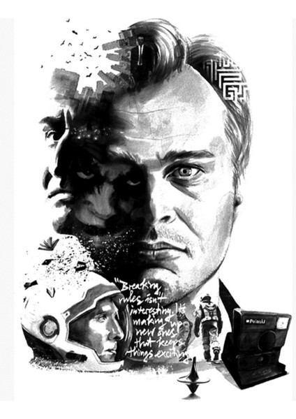 Yönetmen Nolan Tablo Ahşap Poster Dekoratif