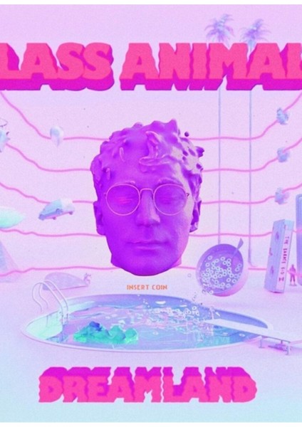 Cam Hayvanlar - Dreamland Tablo Ahşap Poster Dekoratif