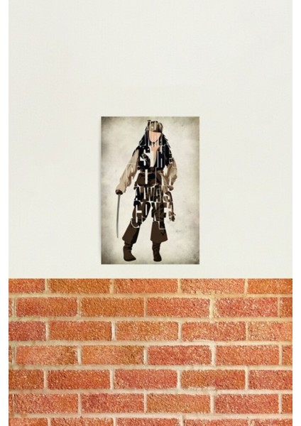 Kaptan Jack Sparrow Tablo Ahşap Poster Dekoratif