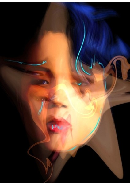 Bts Jimin Filtre Dijital Resim Tablo Ahşap Poster Dekoratif KOD1087