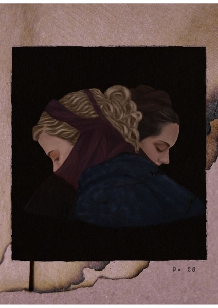 Yanan Bir Bayanın Portresi Tablo Ahşap Poster Dekoratif