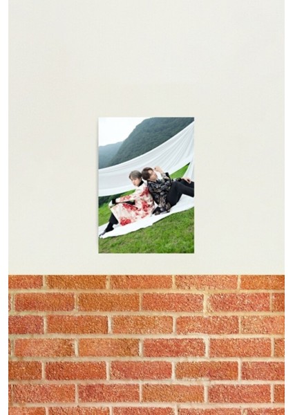 Bts 2seok - J-Hope ve Jin Tablo Ahşap Poster Dekoratif KOD1659