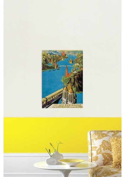 Rheingold Seyahat Poster Tablo Ahşap Poster Dekoratif fiyatları