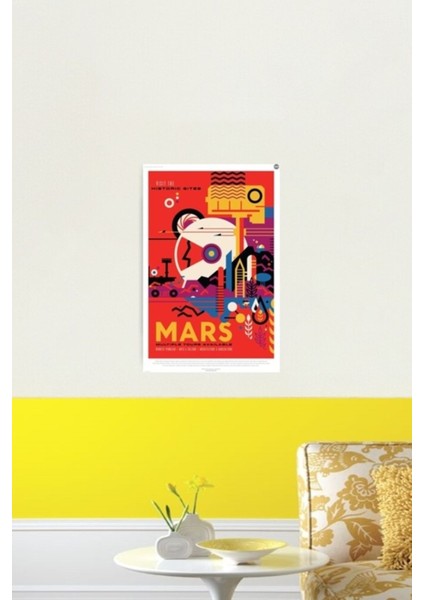 Bir Mars Misyonu (Nasa/jpl) Tablo Ahşap Poster Dekoratif