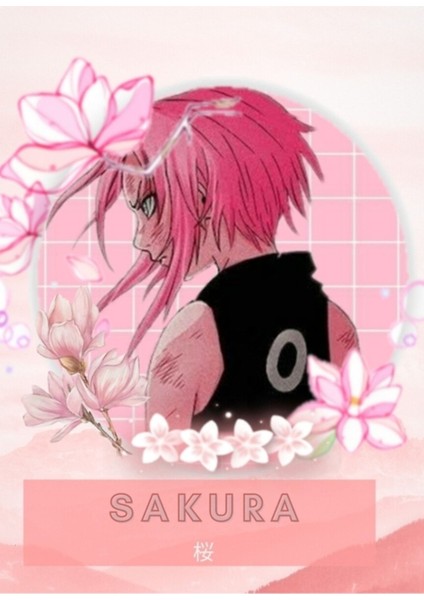 Sakura Çiçekleri Tablo Ahşap Poster Dekoratif