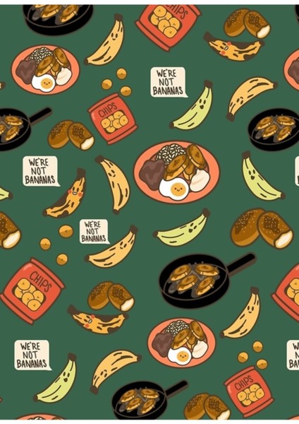 Plantains Tanıyın Tablo Ahşap Poster Dekoratif
