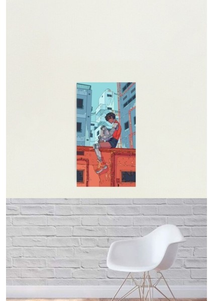 Terk Edilmiş Şehir Tablo Ahşap Poster Dekoratif