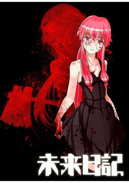 Mirai Nikki Tablo Ahşap Poster Dekoratif