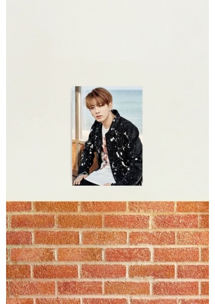 Bts - Jungkook Ynwa Tablo Ahşap Poster Dekoratif KOD2681
