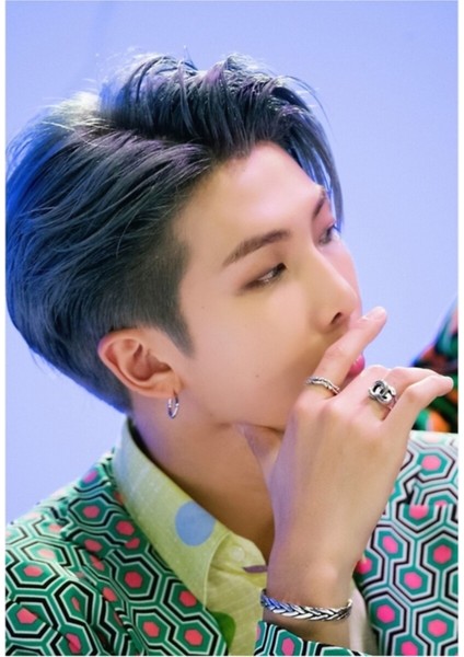 Rm / Kim Namjoon Haritası Tablo Ahşap Poster Dekoratif KOD1736