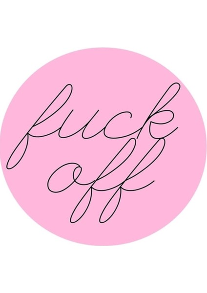 Defol Git Pembe Daire Tablo Ahşap Poster Dekoratif