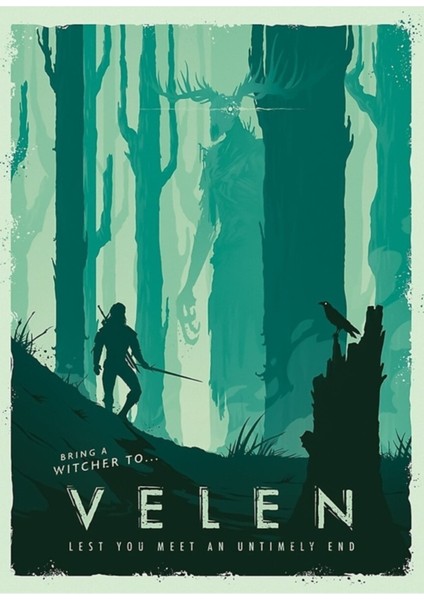 Velen Tablo Ahşap Poster Dekoratif