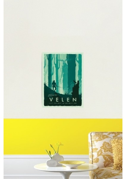 Velen Tablo Ahşap Poster Dekoratif