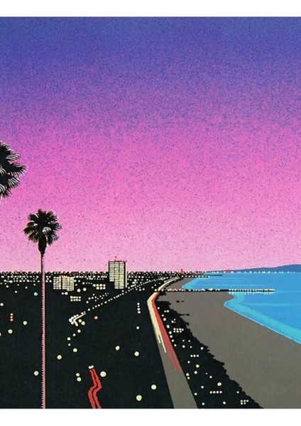 Hiroshi Nagai Vaporwave Bendro Tablo Ahşap Poster Dekoratif