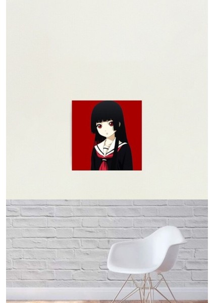Enma Ai (Cehennem Kızı) Tablo Ahşap Poster Dekoratif fiyatları