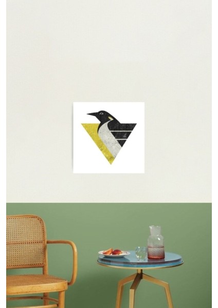 Pittsburgh Penguenleri Eski Logo Tablo Ahşap Poster Dekoratif fiyatları