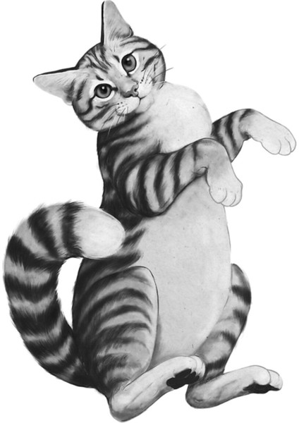 Patiska Kedi Tablo Ahşap Poster Dekoratif