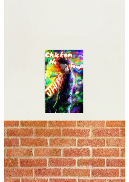 Tavuk Erişte Çorbası - Neon Jhope Tablo Ahşap Poster Dekoratif KOD820