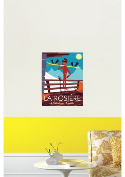 La Rosiere Kayak Posteri Tablo Ahşap Poster Dekoratif fiyatları